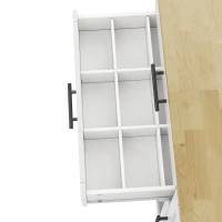 Mobile Kitchen Island Trolley with Lockable 360° Wheels, Glass-Door Storage Cabinet with Adjustable Shelves, 138L x 70W x 90H cm, White(m-9)
