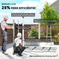Outsunny Gereedschapsschuur van metaal, weerbestendig & roestvrij, afsluitbaar,  2,40 x 2,06 x 1,98 m, Donkergrijs(m-4)