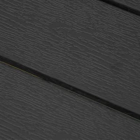 Outsunny Tafel Aluminium WPC eettafel tuintafel tuinmeubel balkon zwart(m-12)