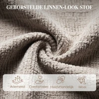 HOMCOM Draaibare Elektrische Relaxstoel voor Volwassenen, Stoel in Linnenlook met Oplaadpoorten, Beige(m-7)