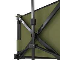 Outsunny Bolderkar, Opvouwbaar, 5 Zijzakken, Verstelbare Handgreep, Tot 120 kg Belastbaar, Staal, 108 x 55 x 93 cm, Groen(m-12)