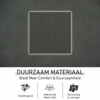 Outsunny Schommelstoel Zwart 150cm x 62cm x 88cm(m-5)