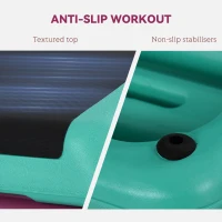HOMCOM 3-Level Aerobic Step 10/15/20cm Steppers for Exercise Workout w/ Non-Slip Top Compact Stepper Home Office Indoor Outdoor Fitness Equipment(m-5)