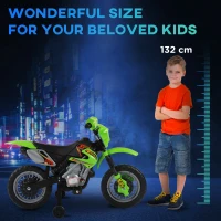 HOMCOM 6V Kids Child Electric Motorbike Ride on Motorcycle Scooter Children Toy Gift for 3-6 Years (Green)(m-8)