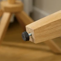 HOMCOM Zitbank met opbergruimte in linnenlook, gepolsterde voetenbank met rubberhouten poten, opbergbox, lichtgrijs(m-12)