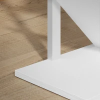 HOMCOM 9-laags boomvormig boekenrek, vrijstaand industrieel boekenrek met stalen frame, opbergeenheid voor CD’s, DVD’s, wit(m-13)