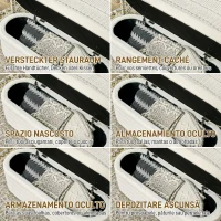 HOMCOM Bancă pentru Capătul Patului din Material Teddy cu Spațiu de Depozitare pentru Hol și Dormitor, 116x41x40.5 cm, Crem(m-4)