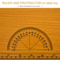 HOMCOM 100 cm Foldable Garage Work Bench, Craft Table MDF Workstation, Heavy-duty Steel Frame with Ruler, Protractor(m-6)