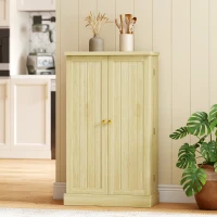 HOMCOM Dispensa 104 cm, 12 rastrelliere spezie, ripiani regolabili, legno naturale.(m-8)