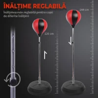 HomCom Sacco da Boxe Punching Ball con Guantoni e Pompa(m-6)