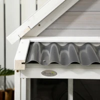 PawHut Casuta Caini de Exterior – Lemn cu Veranda Rezistenta(m-8)