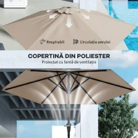 Outsunny Umbrela de Gradina Inclinabila 2.3x2 m(m-6)