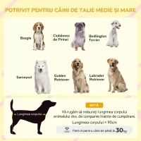PawHut Casuta Caini de Exterior – Lemn cu Veranda Rezistenta(m-4)