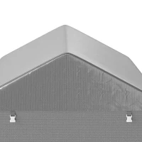 Outsunny 2.2 x 1.6 m Outdoor Storage Tent, with Accessories - Light Grey(m-10)