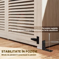 Outsunny Magazie de Gradina din Lemn, Dulap de Depozitare(m-6)