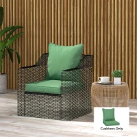 Outsunny Seat and Back Padded Cushion Set, CUSHION ONLY - Green(m-9)