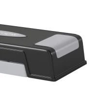 SPORTNOW Stepper Fitness Aérobic 3 Niveaux, Hauteur Réglable 12/17,5/22,5 cm, Surface Antidérapante, Charge 250 kg, Gris(m-12)