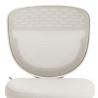 HOMCOM Office Chair, Armless Computer Desk Chair with Breathable Mesh, Adjustable Height, Swivel Wheels, Grey(m-12)