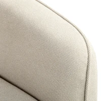 HOMCOM Canapé 2 places en velours, canapé de salon moderne 160 cm, assise large rembourrée, coussin épais à ressorts, beige(m-15)
