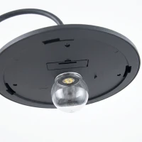 Outsunny 189cm 3-head Solar Lamp Post, Street Light with Planter, Automatic-on, 6 Hour Max Outdoor Ready LED Lighting, Black(m-12)