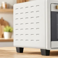 HOMCOM 21L Mini Countertop Oven, 100°C-230°C Adjustable Temperature, White(m-13)