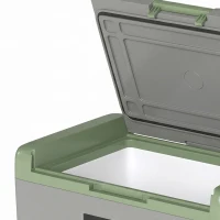 Outsunny 30L Portable Car Refrigerator - Light Green and Grey(m-11)