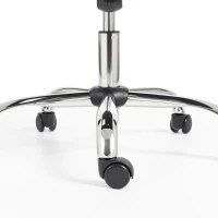 HOMCOM Modern Makeup Vanity Chair, Snow Flannel Office Chair with Tub Back, Black(m-11)