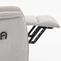 HOMCOM Fauteuil Releveur Électrique, Fauteuil Relax Électrique en Chenille avec Coussin à Ressorts, Dossier Inclinable, Gris(m-10)