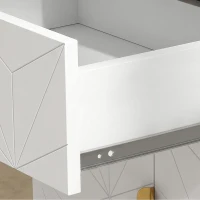 HOMCOM Modern dressoir, opbergkast met lade en verstelbare plank, wit(m-13)