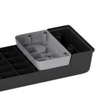 SPORTNOW Stepper Fitness Aérobic 3 Niveaux, Hauteur Réglable 12/17,5/22,5 cm, Surface Antidérapante, Charge 250 kg, Gris(m-10)