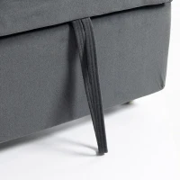 HOMCOM 2 Seater Sofa Bed, 3-in-1 Convertible Pull Out Sleeper Sofa with Clik-Clack Adjustable Backrest, Dark Grey(m-12)
