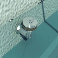 HOMCOM Pensilina in Vetro per Porta d'Ingresso in Acciaio Inossidabile e Vetro Temperato, 200x90 cm, Trasparente(m-4)