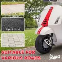 AIYAPLAY Moto Elettrica per Bambini Licenza Vespa, Batteria Ricaricabile 6V, Rotelle e Luci, Età 2-4 Anni, Bianco(m-6)