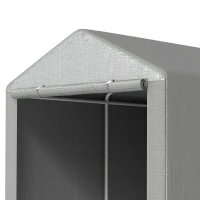 Outsunny 2.2 x 1.6 m Outdoor Storage Tent, with Accessories - Light Grey(m-9)