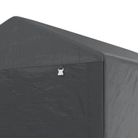 Outsunny 2.2 x 1.6 m Outdoor Storage Tent, with Accessories - Dark Grey(m-11)