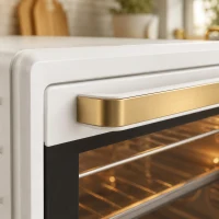 HOMCOM 21L Mini Countertop Oven, 100°C-230°C Adjustable Temperature, White(m-10)