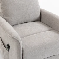 HOMCOM Fauteuil Releveur Électrique, Fauteuil Relax Électrique en Chenille avec Coussin à Ressorts, Dossier Inclinable, Gris(m-7)