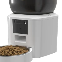 PawHut Automatic Cat Feeder with Camera, 2.4G WiFi, APP Control 4L Pet Feeder 1-10 Meals with 2-Way Audio, Dual Power Supply(m-13)