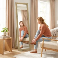 HOMCOM 37 x 157 cm Full Length Mirror - Natural(m-8)