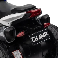 HOMCOM Kids Electric Motorcycle, 6V Ride on Motorcycle with 3 Wheels, LED Headlight, Music, Horn for Boys Girls 3-5 Years, Blue(m-9)