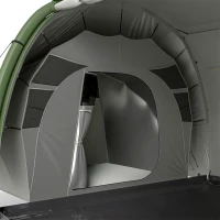 Outsunny Inflatable Tent 2 Bedroom Tunnel Design Windproof Air Tent with Carry Bag for 4 Person(m-13)