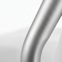 HOMCOM Rehausseur de siège de toilettes avec poignées, largeur réglable, accoudoirs rembourrés, blanc(m-14)