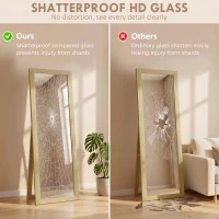 HOMCOM 37 x 157 cm Full Length Mirror - Natural(m-5)