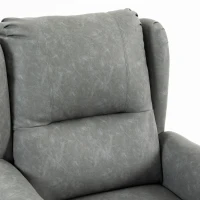 HOMCOM Power Lift Recliner Chair, Dual Motor Electric Lift Chair for Elderly with Remote Control, Grey(m-13)