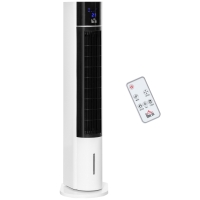 HOMCOM Säulenventilator, Klimaanlage in Säulenform, um 52 Grad drehbar, leiser Betrieb, 3 Betriebsmodi, 3 Geschwindigkeiten