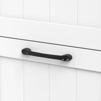 HOMCOM Îlot Central Cuisine avec Plateau Rabattable 2 Prises et 2 Ports USB Desserte de Cuisine sur Roulettes 3 Tiroirs Blanc(m-12)