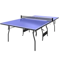 SPORTNOW Tischtennisplatte klappbar Standard Tischtennistisch inklusive Tischtennisnetz 3 Bälle 12mm Tischplatte(m-12)