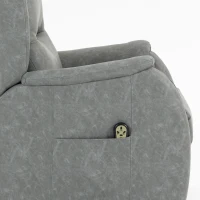 HOMCOM Power Lift Recliner Chair, Dual Motor Electric Lift Chair for Elderly with Remote Control, Grey(m-11)