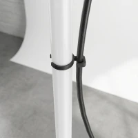 HOMCOM Modern Standing Lamp, Floor Lamp with 350° Rotatable Head for Living Room, White(m-12)