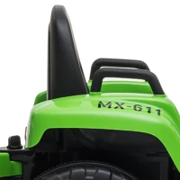 HOMCOM Tracteur électrique avec remorque amovible, pour enfants de 3 à 6 ans avec télécommande MP3 musique affichage lumières(m-13)